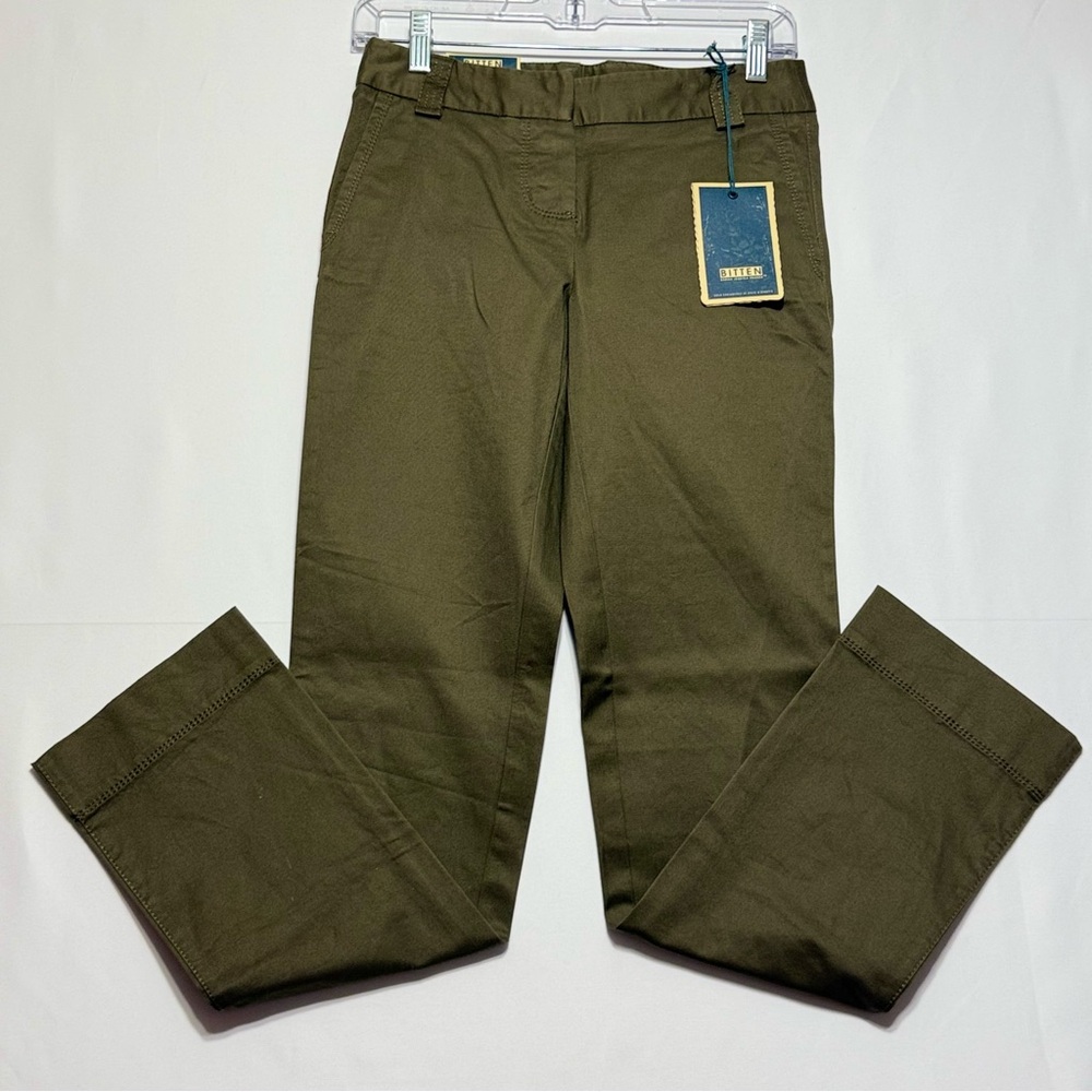 NEW Bitten‎ by Sarah Jessica Parker Brown Chino Pants Jeans Size 0S Excellent
